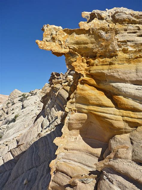 Jagged rock face: Yellow Rock, Grand Staircase-Escalante National Monument, Utah