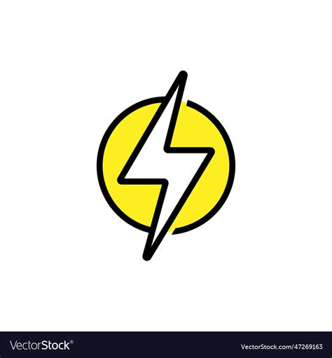 Thunderbolt logo design Royalty Free Vector Image