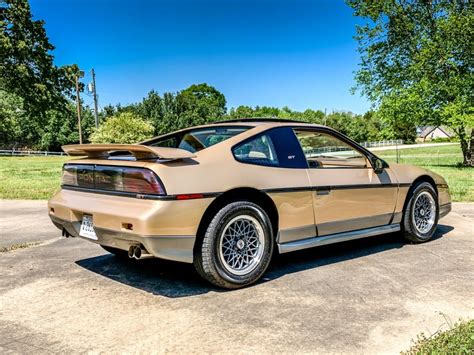 1987 Pontiac Fiero GT Automatic Gold Moderate Restoration Completed New ...