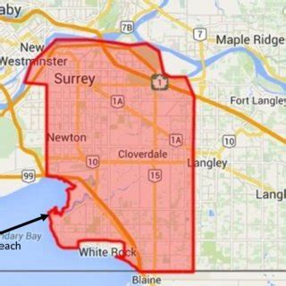 Map of Surrey, British Columbia 2 | Download Scientific Diagram