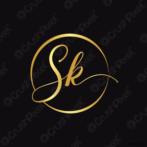 Initial SK letter Logo Design vector Template Abstract Script Letter - stock vector 2988729 ...