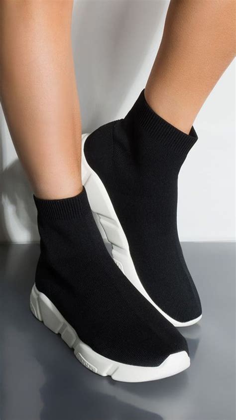 Knitted Sock Sneakers In 2023 Sneaker Outfits Women, Sock Sneakers ...