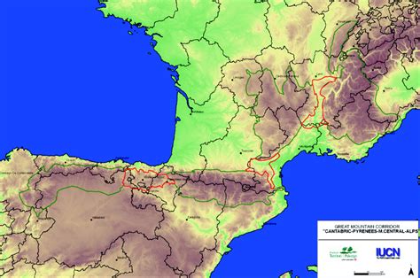 Pyrenees Mountains World Maps