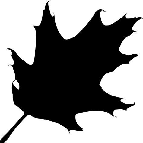 autumn silhouette art | Oak Leaf Silhouette clip art - vector clip art ...