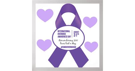 Poster for International Overdose Awareness Day | Zazzle