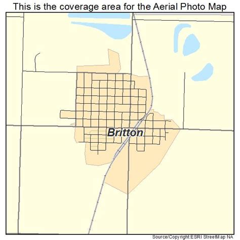 Aerial Photography Map of Britton, SD South Dakota