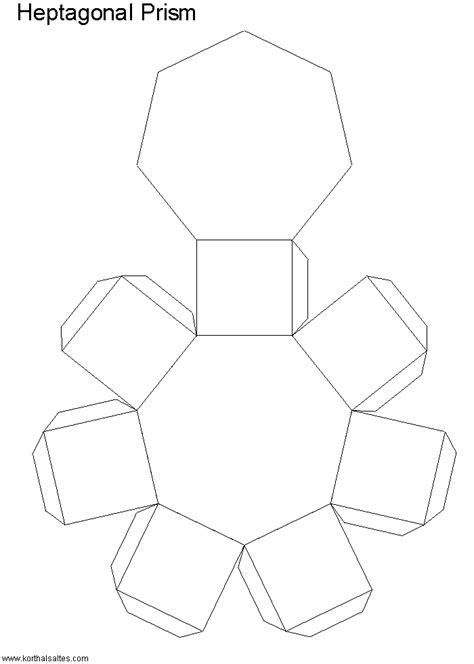 Net heptagonal prism in 2021 | Fancy fold card tutorials, Paper crafts ...