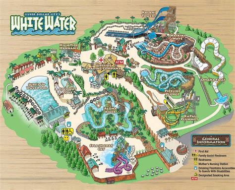 Park Map | Water park, Theme park map, Silver dollar city