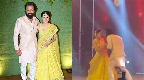 Karan Deol wedding: Bobby Deol, wife Tanya dance on ’Humko sirf tumse ...