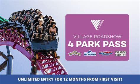 Unlimited Entry to 4 Theme Parks - Village Roadshow Theme Parks | Groupon