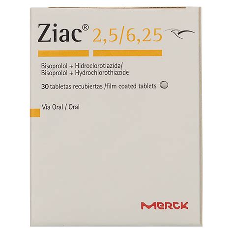 Comprar Ziac 2.5/6.25 Mg X30 Tabletas | Walmart Costa Rica