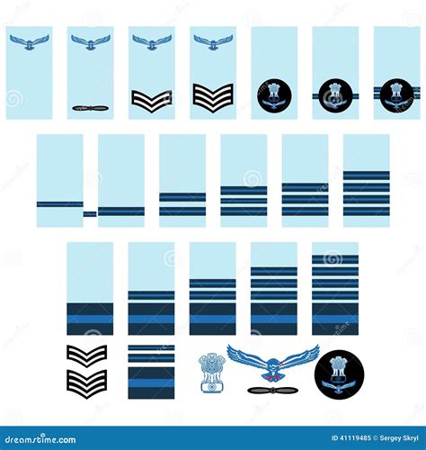 Indian Air Force insignia stock vector. Illustration of lion - 41119485