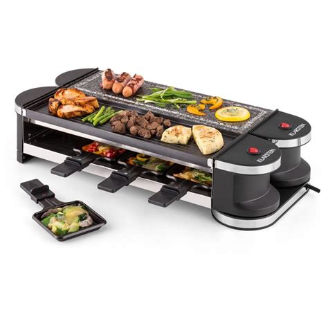 Tenderloin 50/50 Raclette-Grill Elektrogrill | Gesamtleistung: 1200 W / 600 W je Balken ...