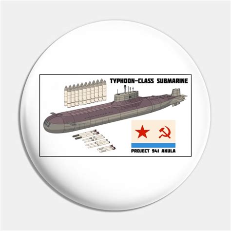 Russian Typhoon Class Submarine Diagrams Navy Flag Gift - Russian Typhoon Class Submarine ...