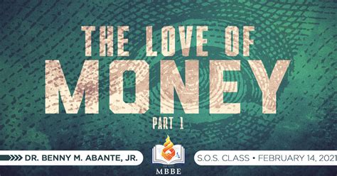 The Love of Money (Part 1) | MBBE.org