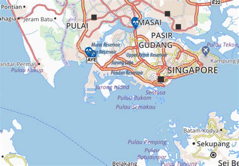 MICHELIN Jurong Island map - ViaMichelin