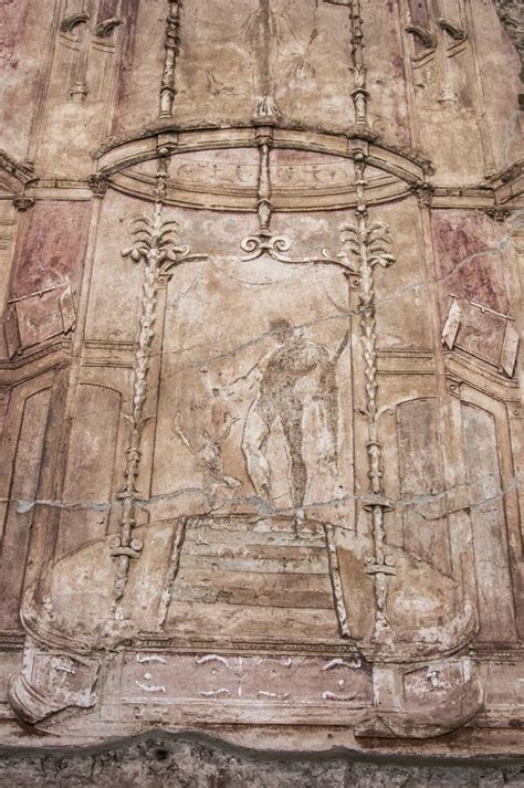 Pompeii frescoes stock photo. Image of architecture, ancient - 35869332