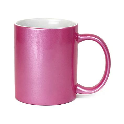 Sparkling Glitter Mug Pink 11oz