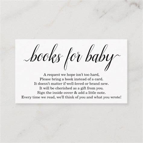 Book Request for Baby Shower Invitation - Simple | Zazzle.com | Simple invitation, Baby shower ...