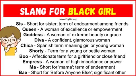 20 Slang for Black Girl (Their Uses & Meanings) - EngDic