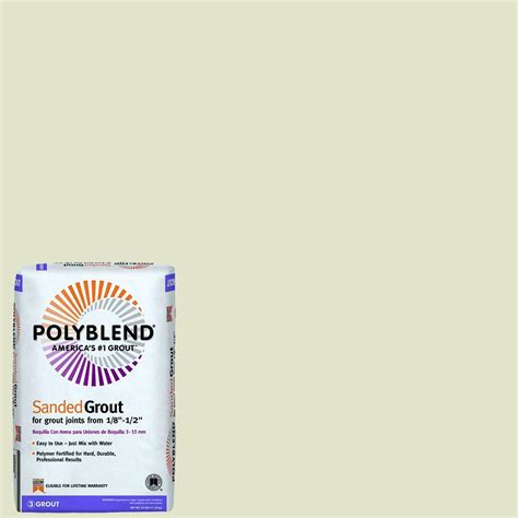 Custom Building Products Polyblend #333 Alabaster 25 lb. Sanded Grout-PBG33325 - The Home Depot