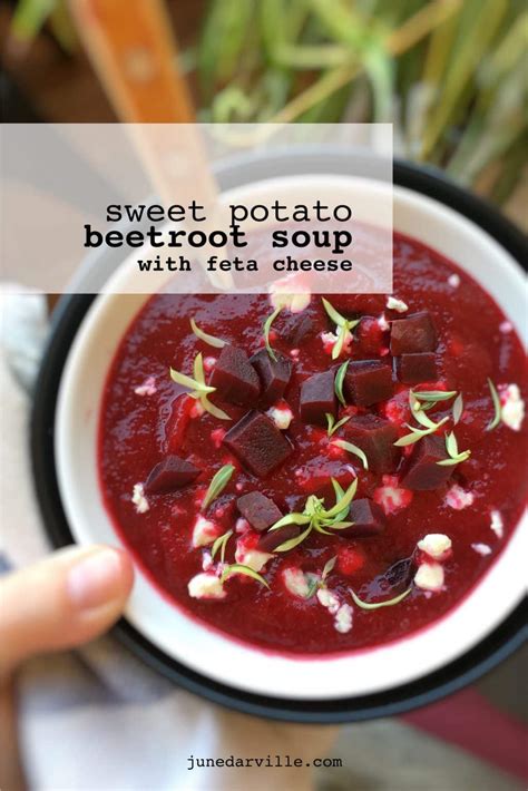 Beetroot Soup with Sweet Potato & Feta Cheese | Simple. Tasty. Good.