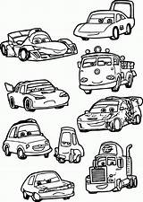 Cars Printable Coloring Pages sketch template