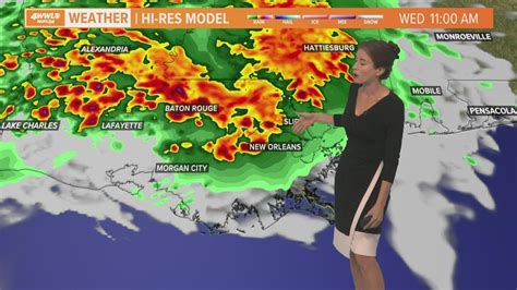 Louisiana severe weather forecast: Strong storms again Wednesday - YouTube