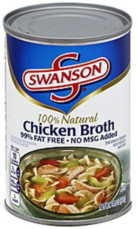 Swanson Broth Chicken 14.5 oz Nutrition Information | ShopWell