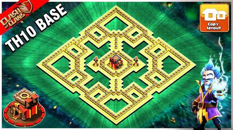 NEW STRONGEST! TH10 Hybrid Base With Copy Link 2023 | COC Town Hall 10 ...