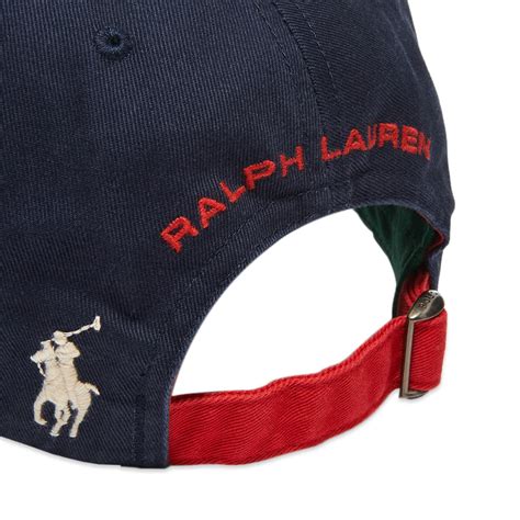 Polo Ralph Lauren Polo Sport Baseball Cap Newport Navy & Red | END ...