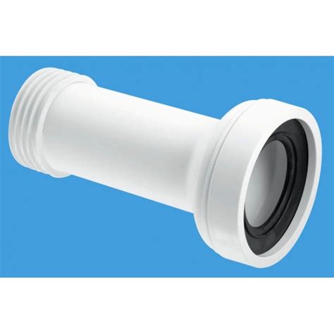 Straight Adjustable Pan Connector White--Davies