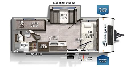 2020 Forest River Surveyor Legend 19BHLE specs and literature guide