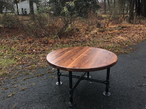 Round Industrial Pipe Coffee Table | Etsy