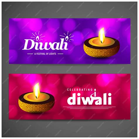 Premium Vector | Diwali design purple background and typography vector