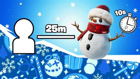 Hide For 10 Seconds As A Sneaky Snowman Fortnite