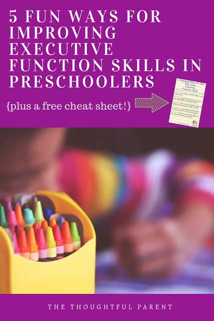 Executive Functioning Skills Activities for Preschoolers {that really ...