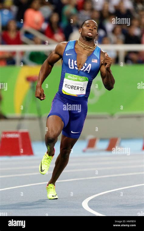 Rio de Janeiro, Brazil. 13 August 2016. Athletics, Gil Roberts (USA ...