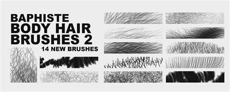 Baphiste's Body Hair Brushes Vol. 2 for Photoshop by baphiste on DeviantArt