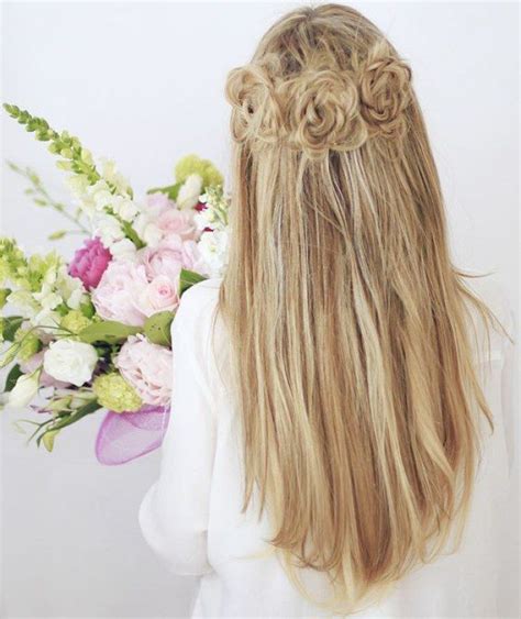 17 Best images about Trenzas en forma de flor - Flower braid on ...