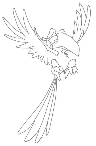 Zazu - Lion King Character Coloring Page