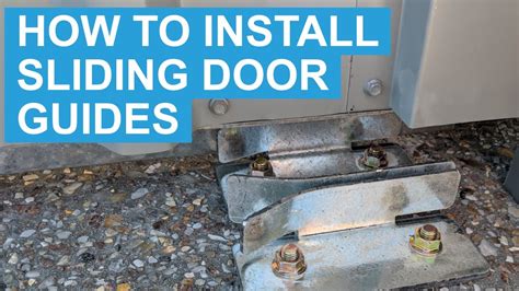 How to Install Metal Sliding Door Guides for Sheds - YouTube