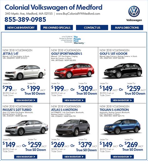 Medford Volkswagen New VW Specials | Boston.com