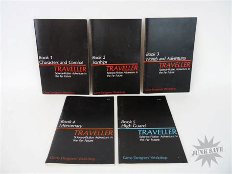 Game Designers Workshop The Traveller Sci-Fi RPG 5 Books | JunkSave