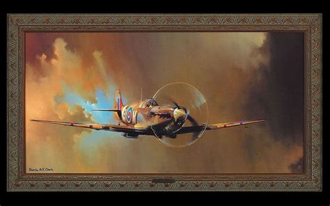 Supermarine spitfire aircraft paintings vehicles wallpaper