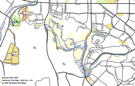 Kenneth Hahn SRA - California Trail Map