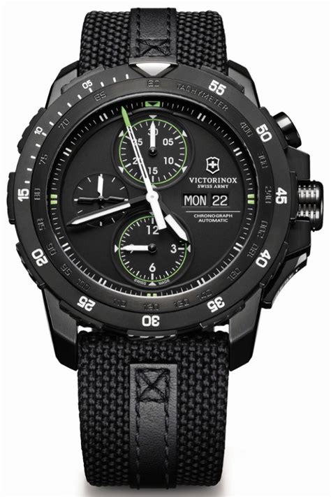 Victorinox Swiss Army Alpnach Black Ice Chronograph Watch | aBlogtoWatch