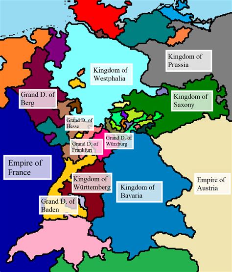 The Confederation of the Rhine in 1817 [Napoleonic Victory Scenario ...