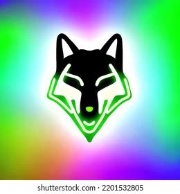 Neon Wolf Logo Cool Handsome Stock Illustration 2201532805 | Shutterstock