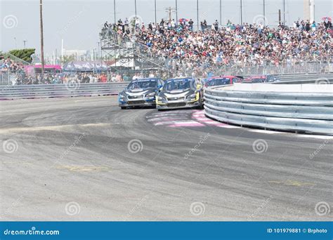 Rallycross Drivers Competing during the Red Bull GRC Editorial Photo ...